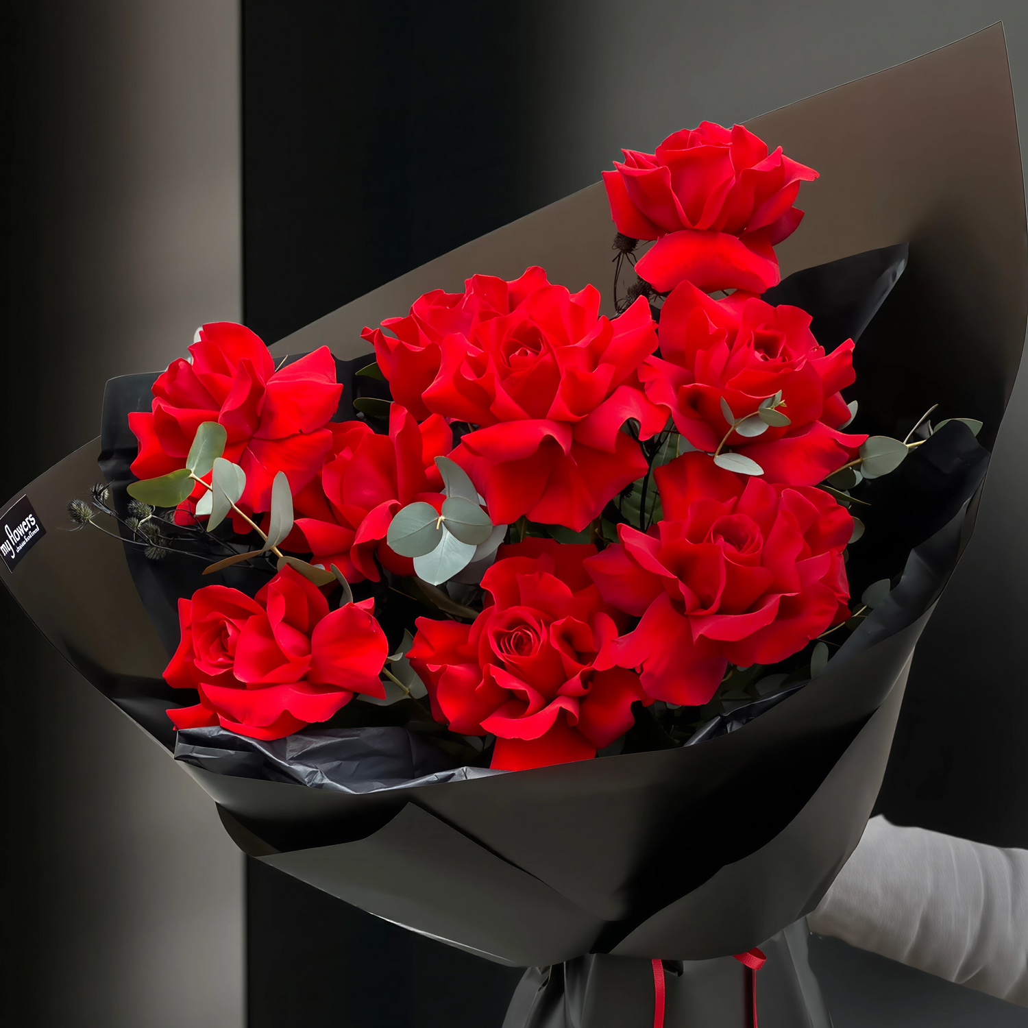 1 Dozen Premium French Red Roses bouquet