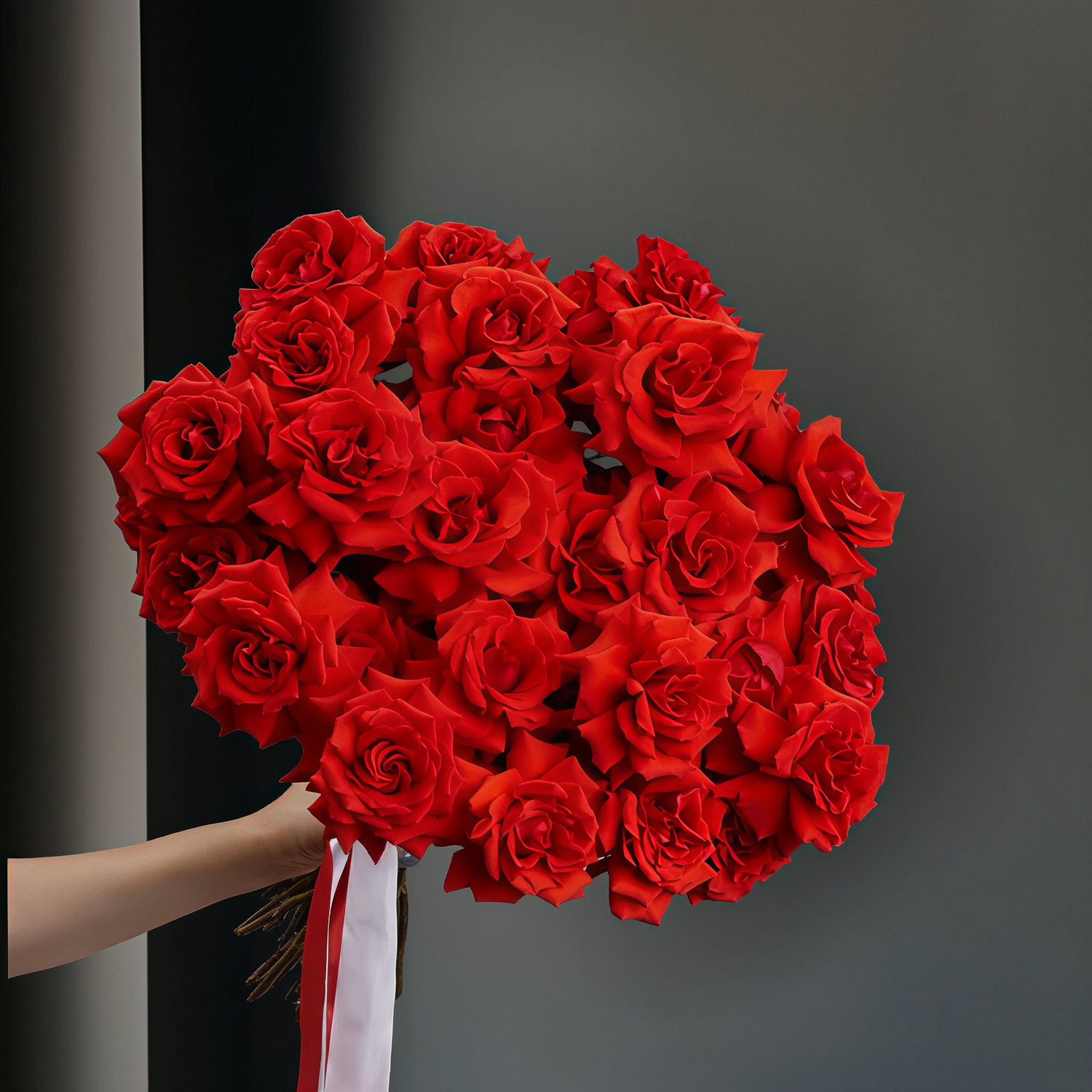 Scarlet French-Style Premium Roses