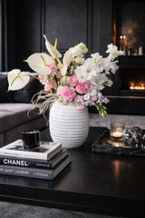 Pink Flowers arrangemen  in vase