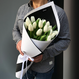Bouquet  of white tulips